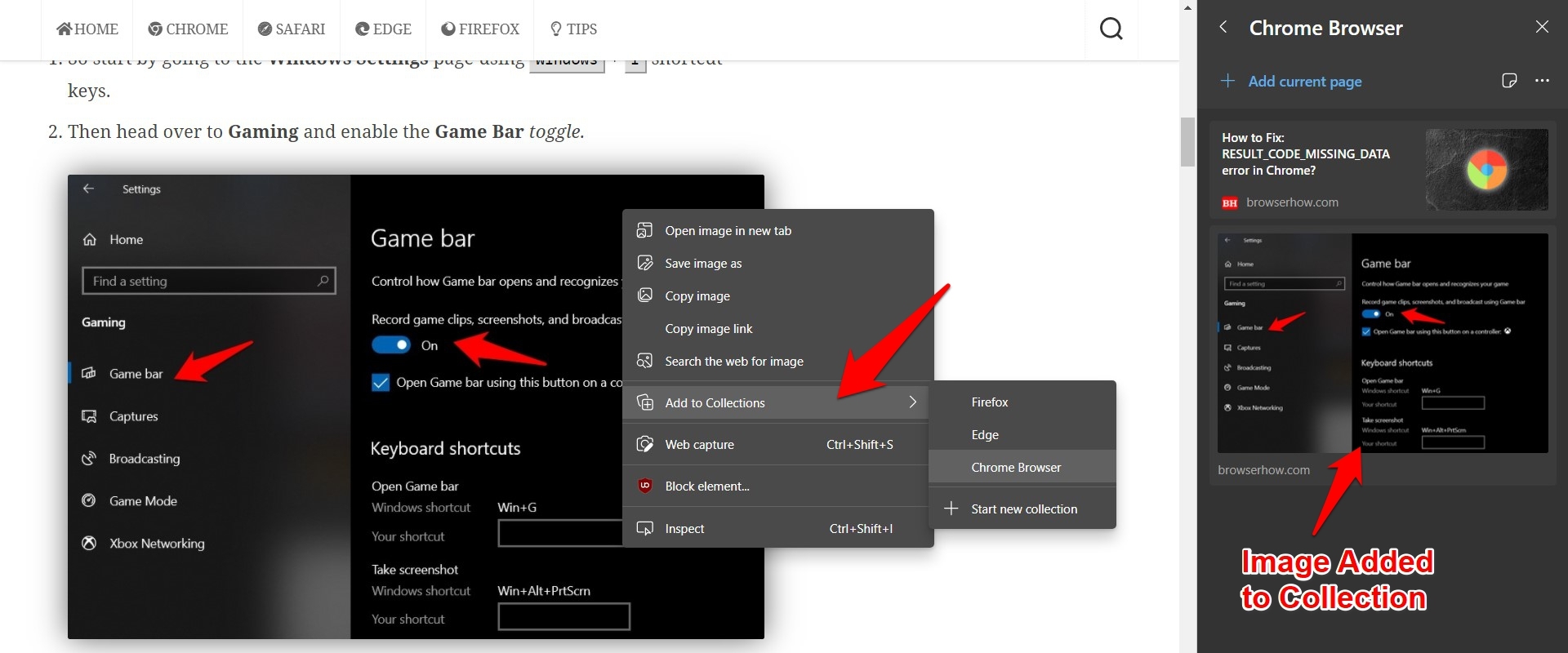 Add Images to Collections on Edge Computer