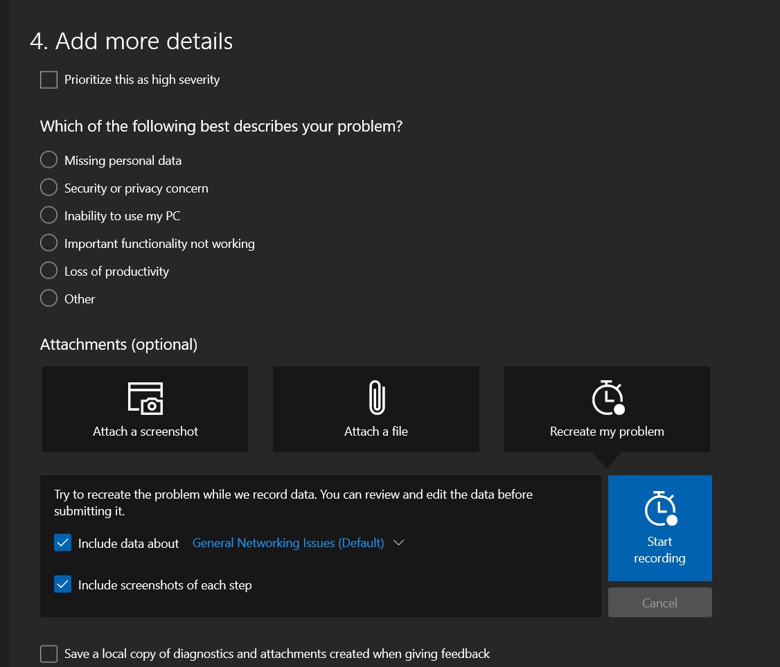 Add more details in Bug Report for Edge browser