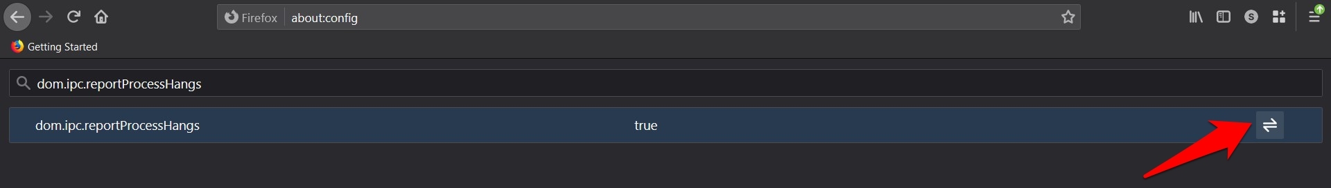 dom.ipc.reportProcessHanges Flash Config