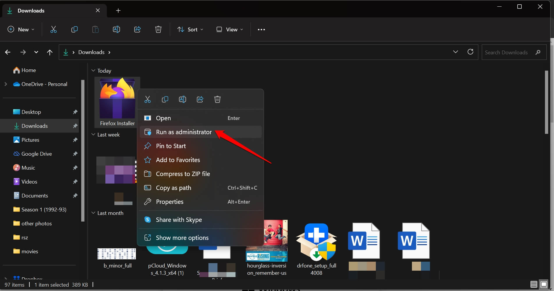 Install Firefox with Run as Administrator on Windows OS
