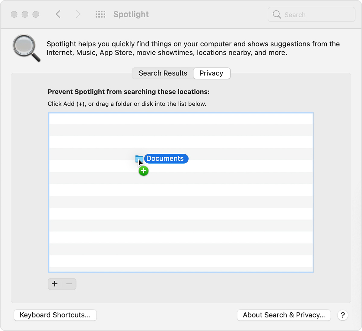 macos system preferences spotlight privacy add
