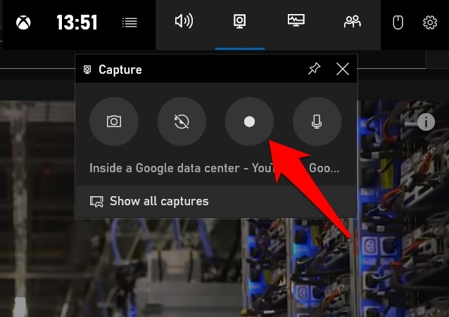 Record the screen with Game Bar