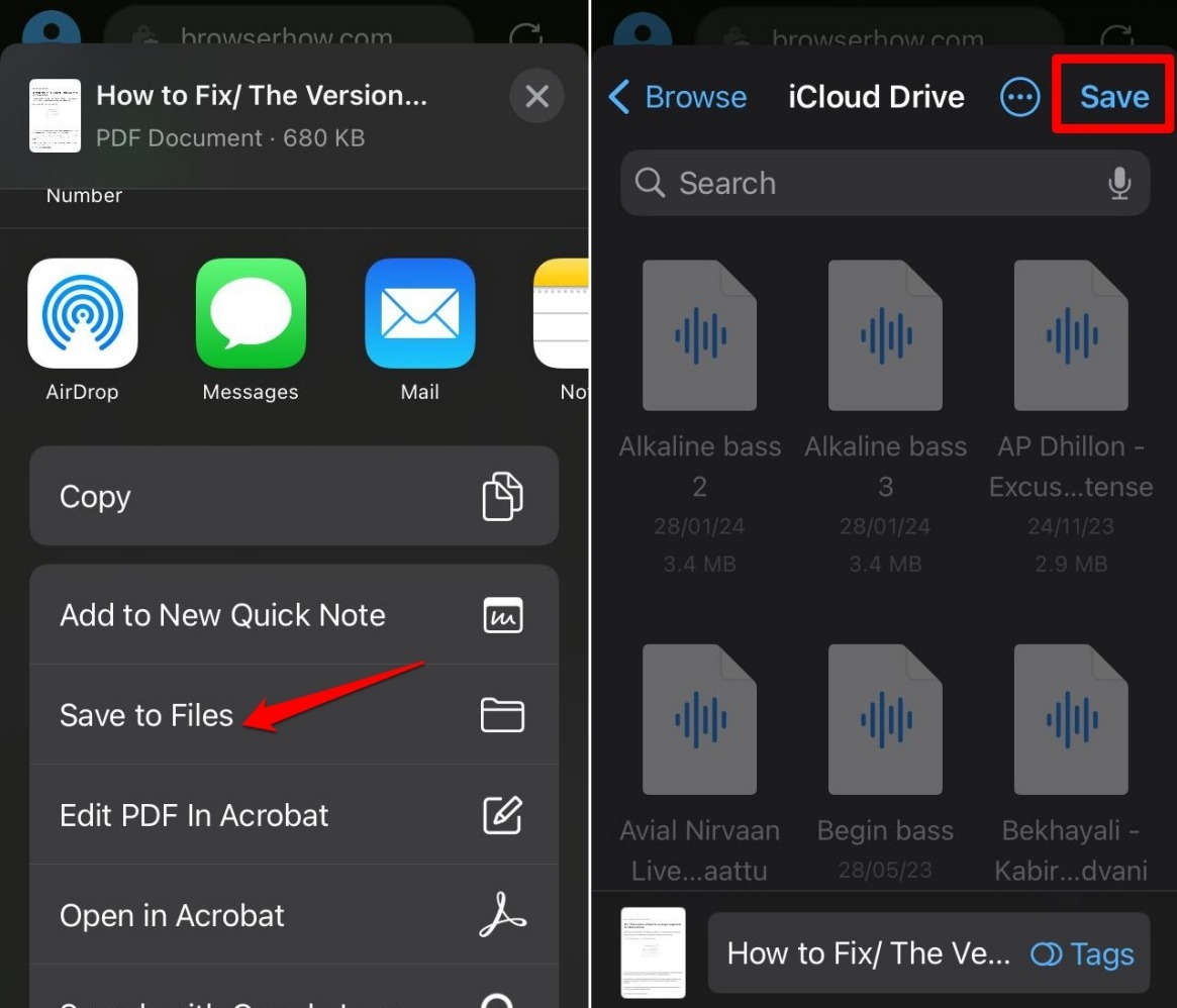 Save Pages for Offline Viewing on Edge Browser iOS