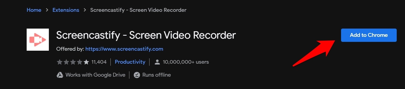 Screencastify Screen Video Recorder Add to Chrome