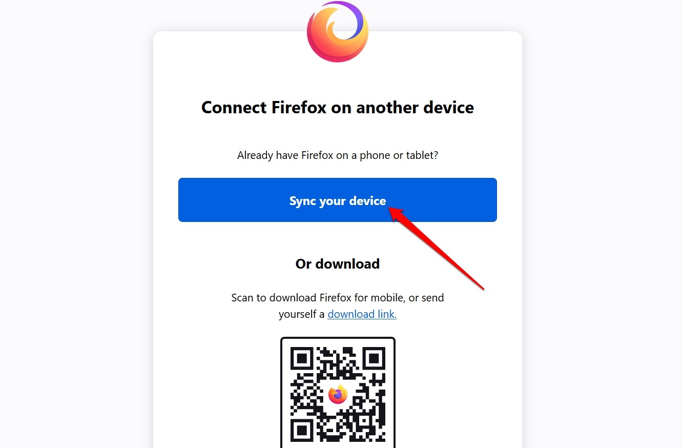 sync phone with Firefox PC