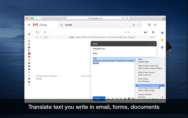 Translate Extension for Safari