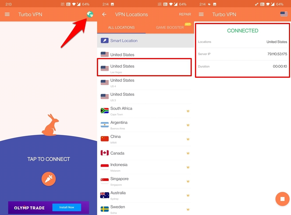 Turbo VPN for Mobile