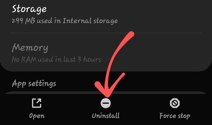 Uninstall Internet App from Samsung Settings