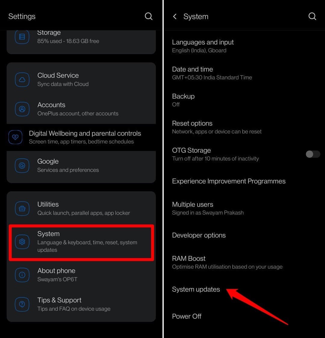 Update Android System Software on Smartphone