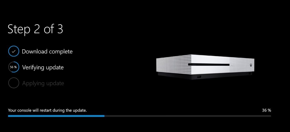 Xbox downloading console updates online