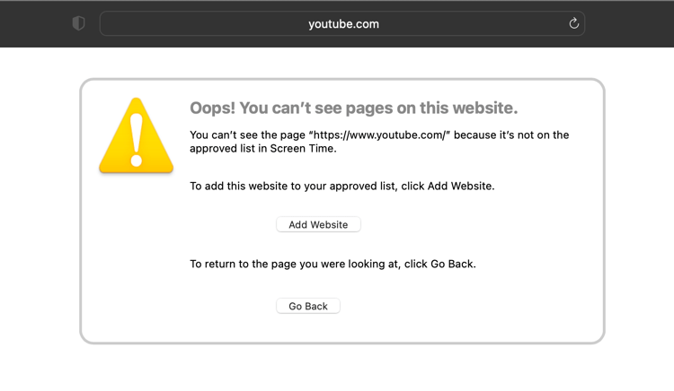 Access Restricted for Site on Safari browser