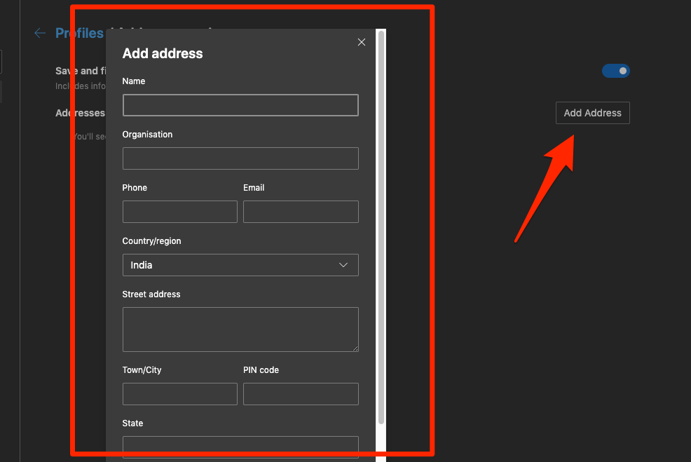 Add Auto-Fill Address and Contact in Edge Computer
