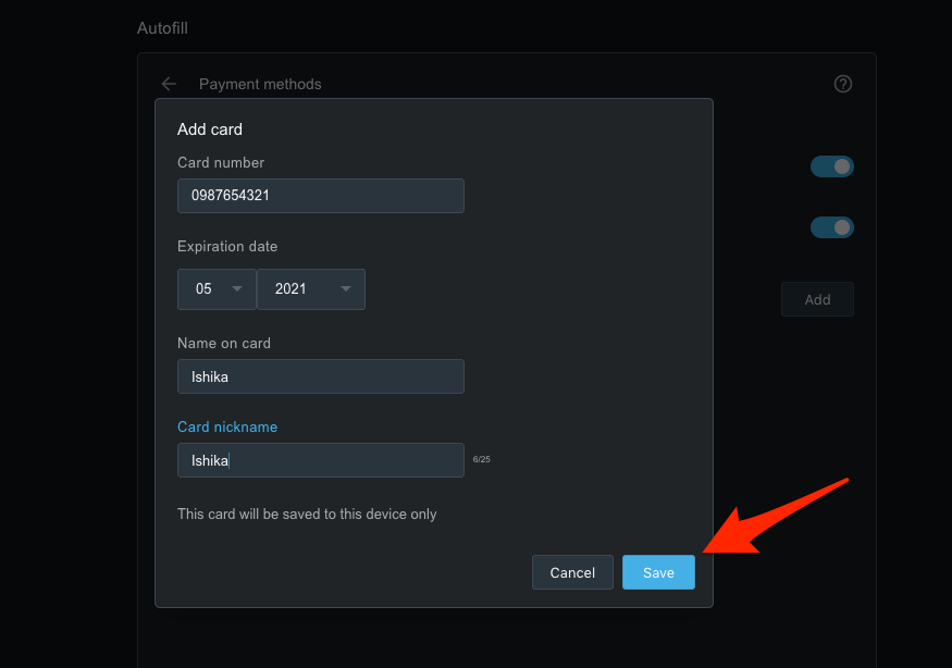Add card payment method in Opera computer