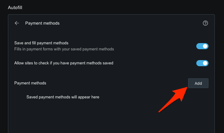 Add Payment methods on Opera computer