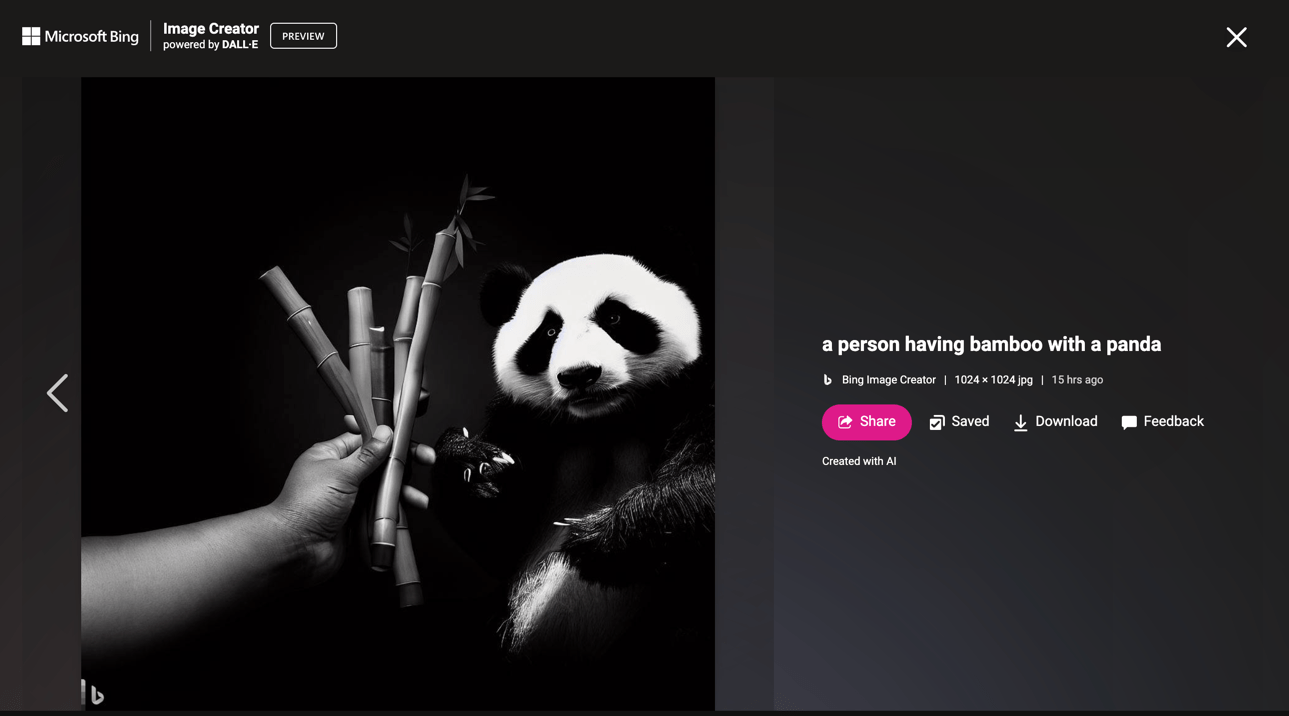 Bing Image Creator Save Download and Share AI Generated Images on Computer