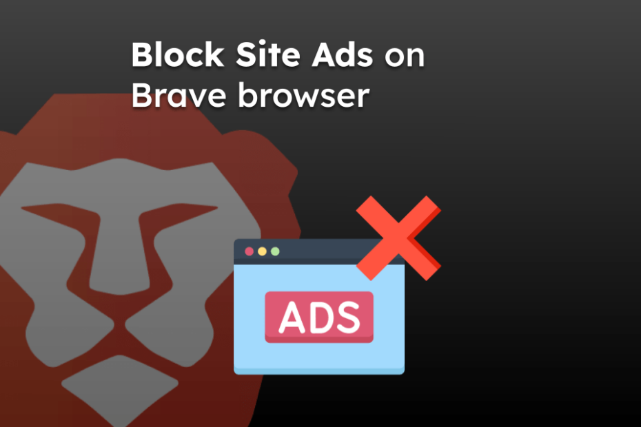 Block Site Ads on Brave browser