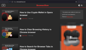 BrowserHow Dark Mode appearance