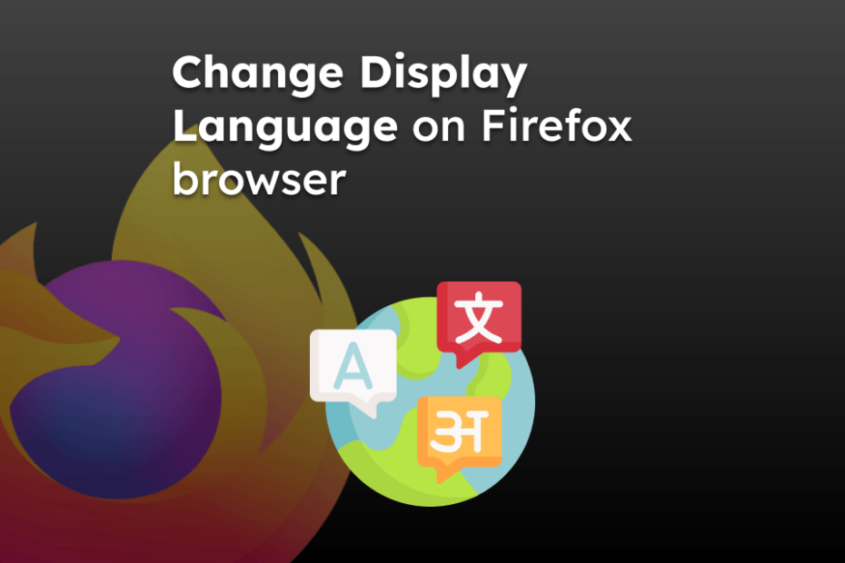 Change Display Language on Firefox browser