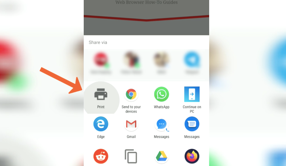 Chrome Android Print Command