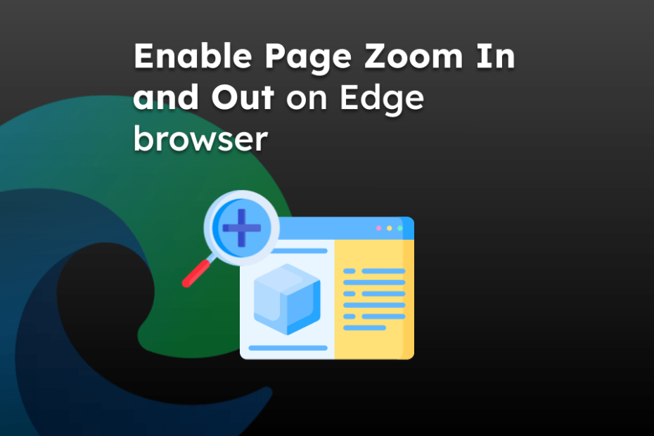 Enable Page Zoom In and Out on Edge browser