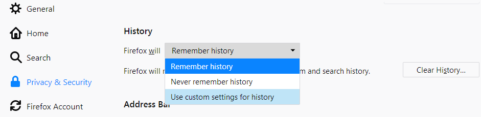 How To Set Firefox To Clear  My History Automatically