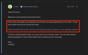 Lilybell2 - Google Android Support - Diamond Product Expert shared BrowserHow article