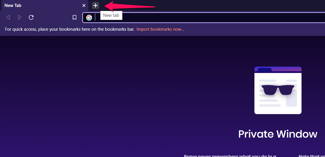 New Private Plus icon in Brave Browser