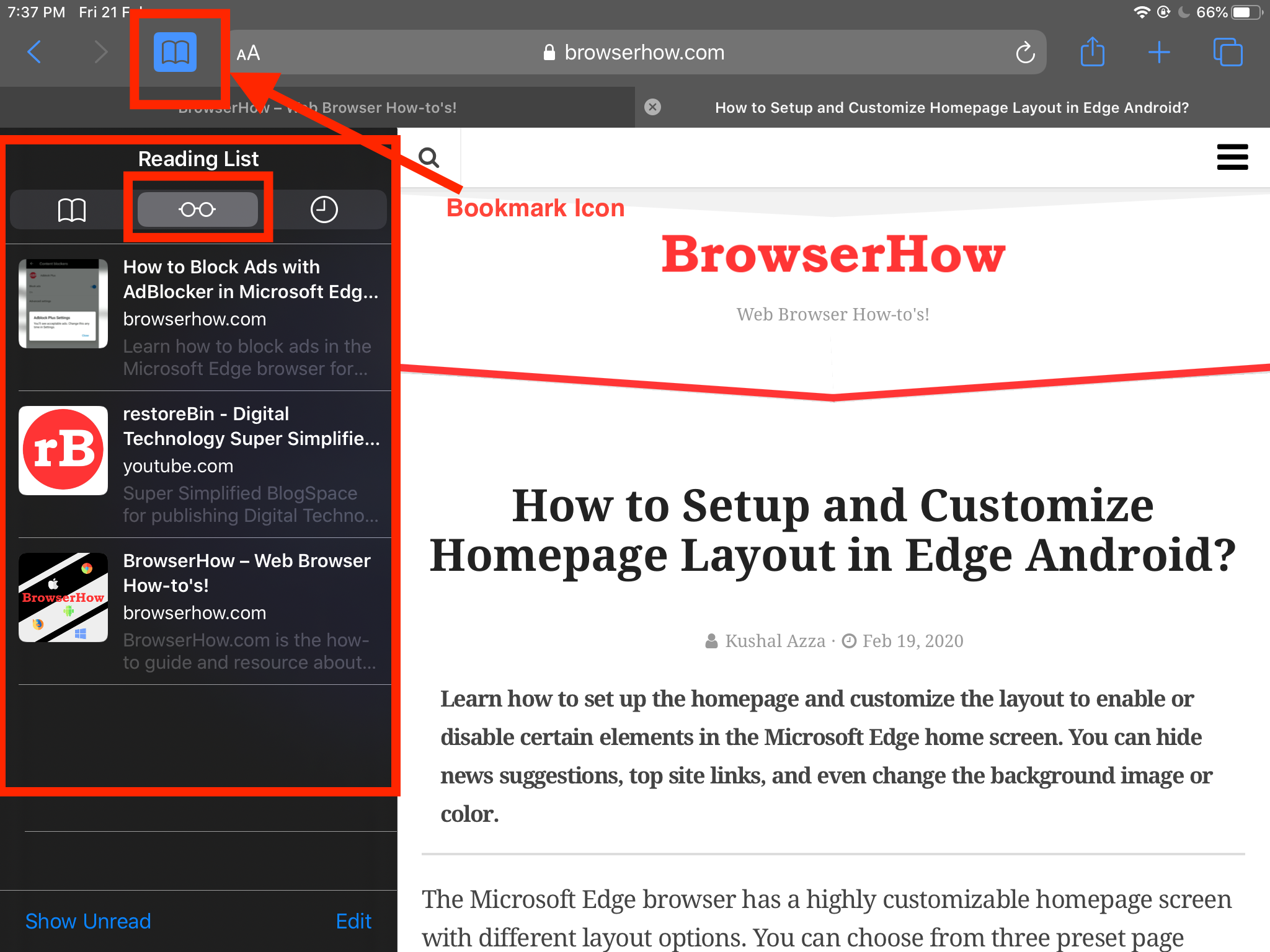 Offline Reading list in Safari for iPadOS