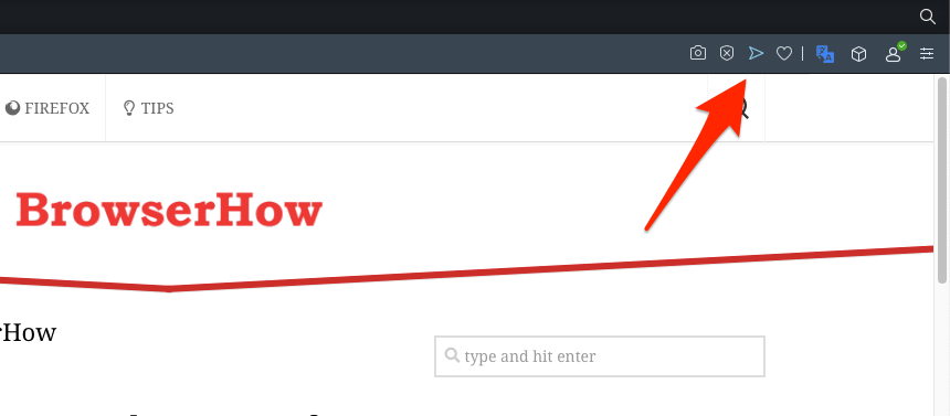 Opera browser Flow button for sharing links quickly