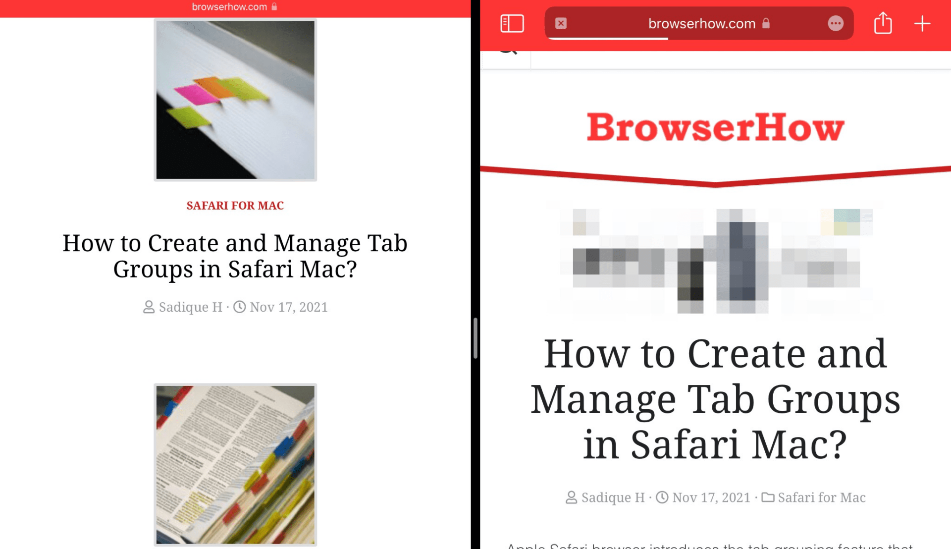 Safari iPad Link Open in Split Screen Tab