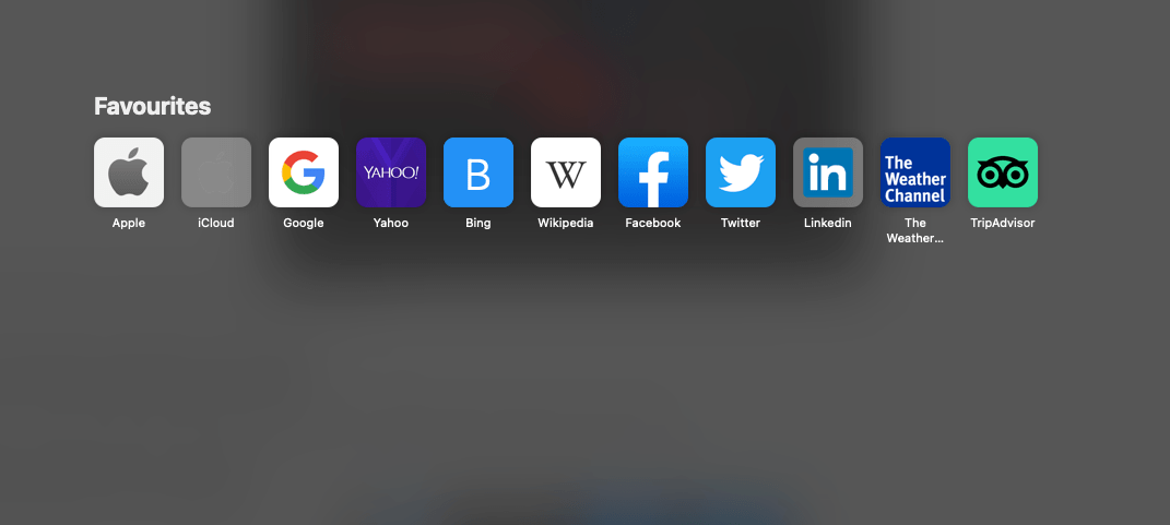 Safari Mac Start Page Rid of Privacy Report section
