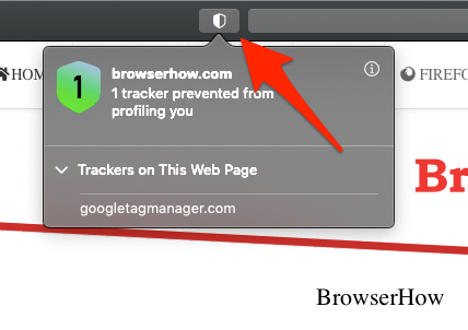 Safari Trackers on this web page view