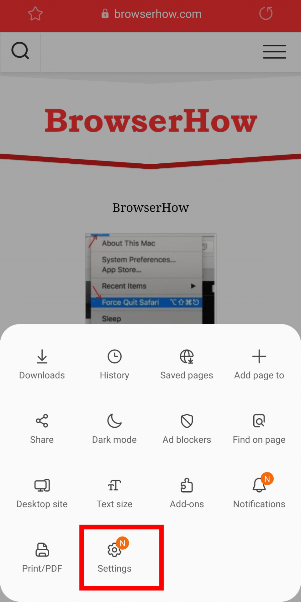 how to set password for Secret mode in Samsung internet