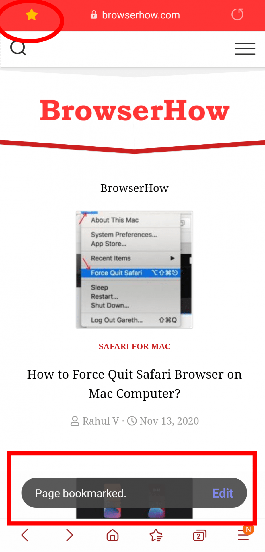 How To Create Bookmarks On Samsung Internet?