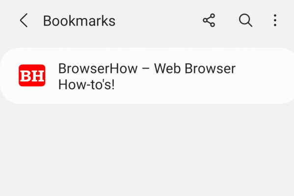 How To Access Bookmarks On Samsung Internet?