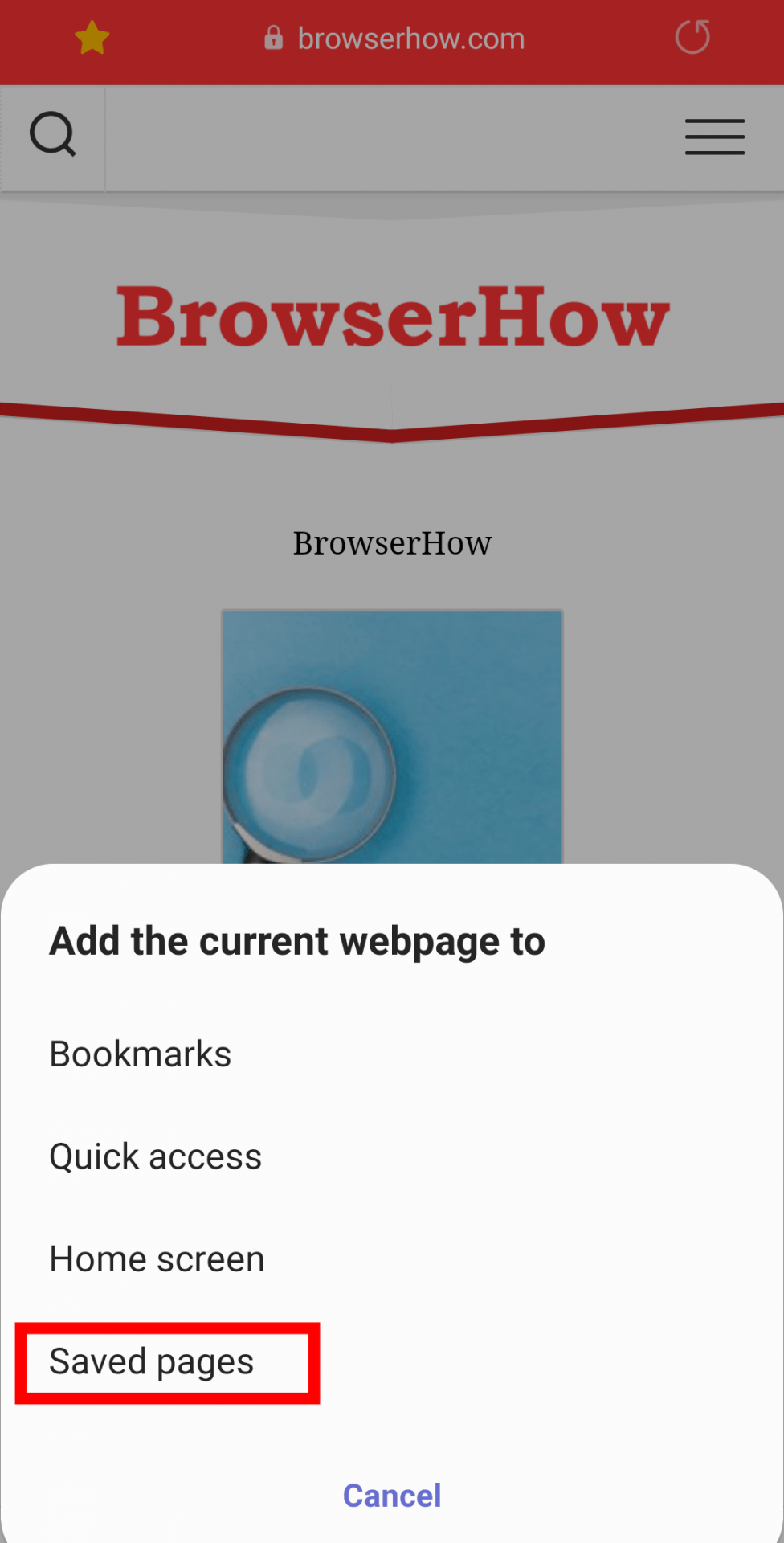 How to Download Pages for Offline Access in Samsung Internet?