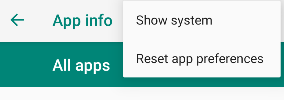 Show System Apps installed on Android