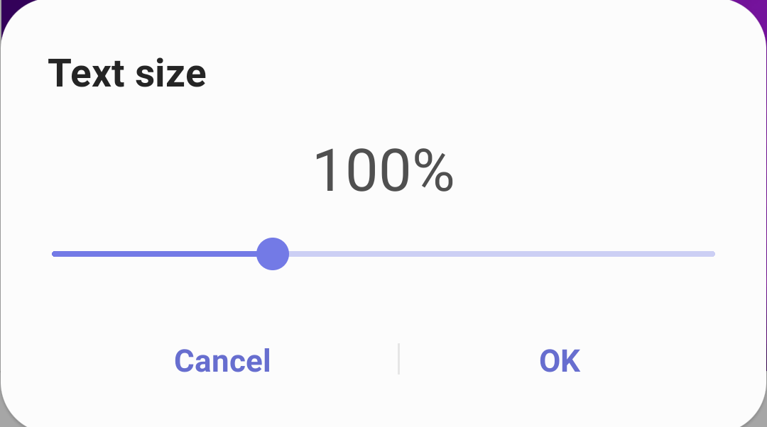 Text size magnification on Samsung Internet