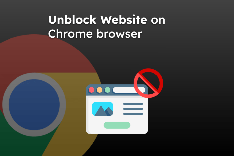 Unblock Website on Chrome browser