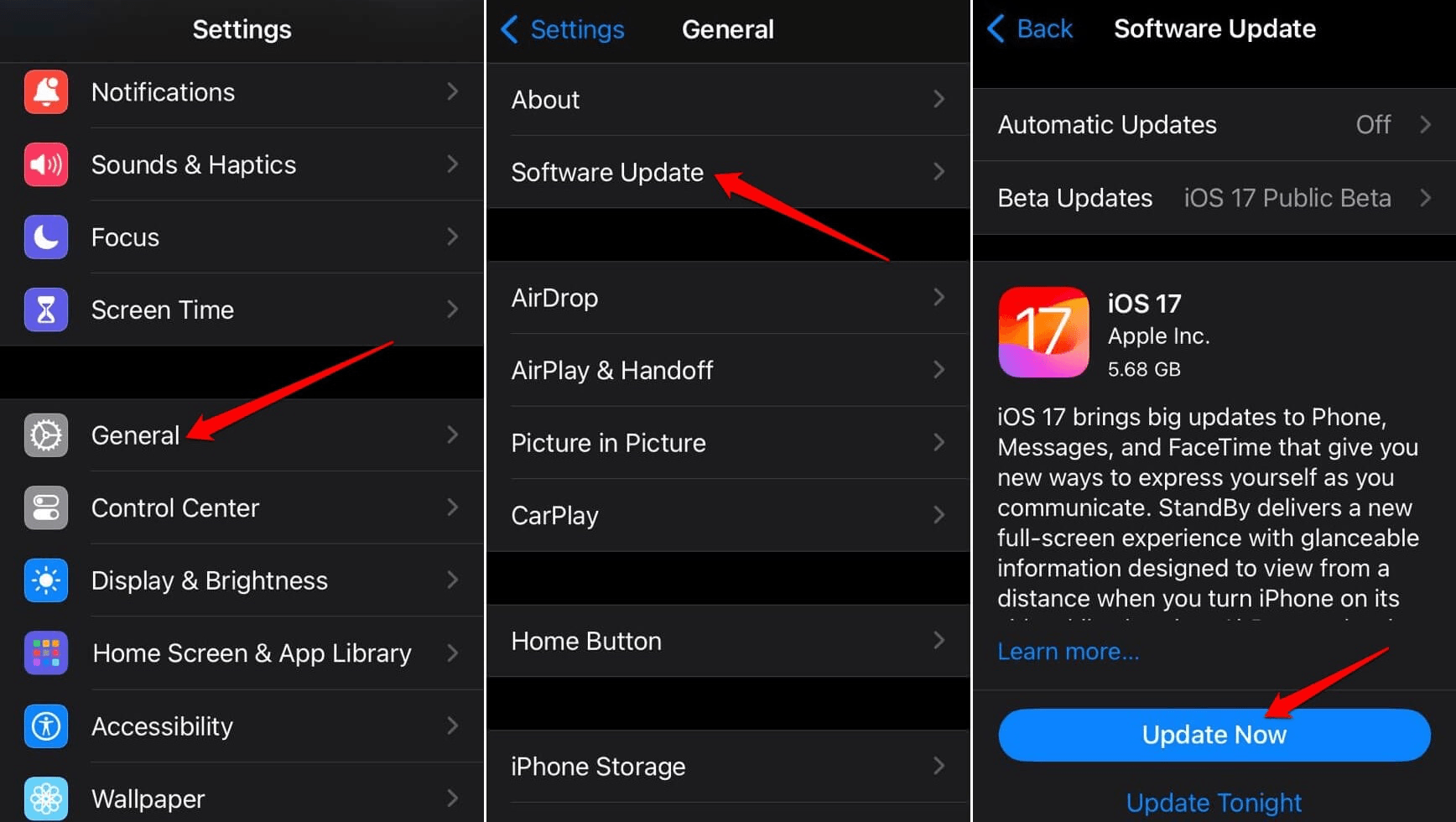 Update iPhone to Latest Version Build